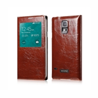 Чехол Xoomz для Samsung Galaxy S5 Original Oil Wax Leather Brown (side-open)