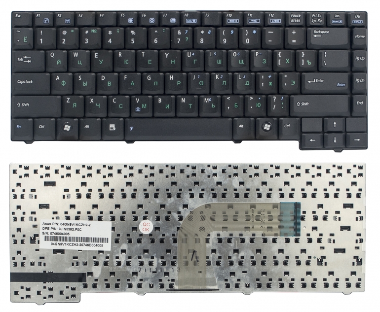 Оригінальна клавіатура Asus A3 A4 A4000 A7 F5 F5M F5S F5L F5R F5SR F5VLM9 R20 X50VL X59 G2S Z8 Z8000 чорна