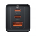 Сетевое зарядное устройство Baseus GaN5 Pro 3 порта, USB + Type-C*2 65W Черный