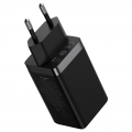 Сетевое зарядное устройство Baseus GaN5 Pro 3 порта, USB + Type-C*2 65W Черный