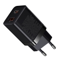 Мережевий зарядний пристрій Baseus Super Si Pro 2 порти, USB + Type-C 30W Чорний
