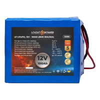 Аккумулятор LogicPower Lifepo4 12V-100 Ah (BMS 50А/25A)