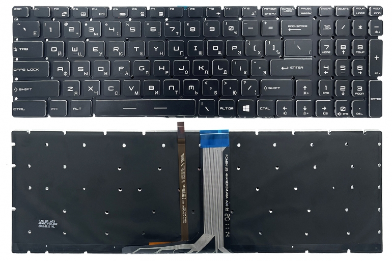 Оригинальная клавиатура MSI GT62 GT72 GE62 GE72 GS60 GS70 GL62 GL72 GP62 GP72 CX62 WS60 черная без рамки Прямой Enter подсветка RGB
