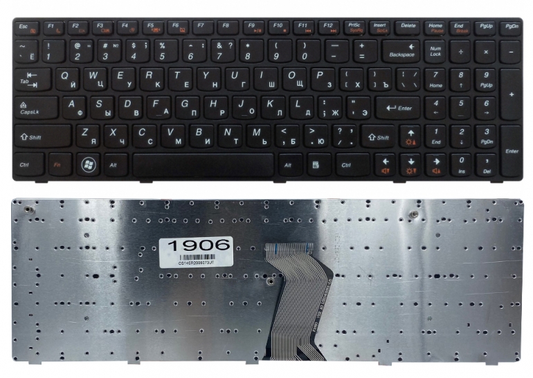 Клавіатура Lenovo IdeaPad G570 Z560 Z560A Z565A B580 B590 чорна
