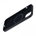 Чехол Baseus Liquid Silica Gel Magnetic + защитное стекло для iPhone 12/12 Pro Черный
