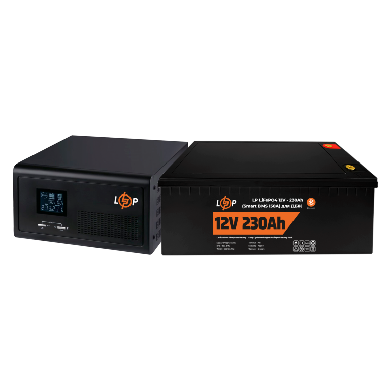 Комплект резервного питания LP (LogicPower) ИБП + литиевая (LiFePO4) батарея (UPS 430VA + АКБ LiFePO4 2944W)