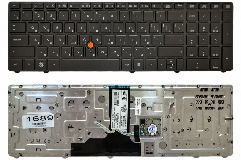 Оригінальна клавіатура HP EliteBook 8760W 8770W чорна Прямий Enter PointStick