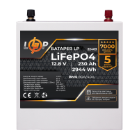 Аккумулятор LP LiFePO4 12V (12,8V) - 230 Ah (2944Wh) (BMS 80/40А) металл для ИБП
