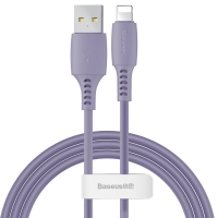 Кабель Baseus Colorful USB 2.0 to Lightning 2.4A 1.2M Фиолетовый