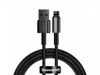 Кабель Baseus Tungsten Gold USB 2.0 to Lightning 2.4A 1M Черный
