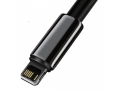 Кабель Baseus Tungsten Gold USB 2.0 to Lightning 2.4A 1M Черный