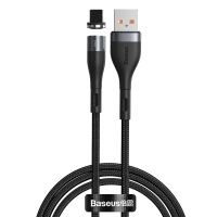 Кабель Baseus Zinc Magnetic USB 2.0 to Lightning 2.4A 1M Черный