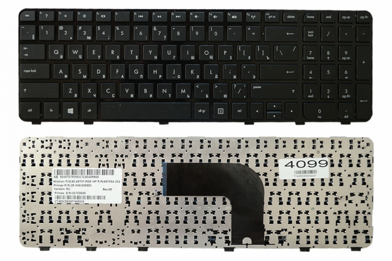 Оригінальна клавіатура HP Pavilion DV6-7000 чорна
