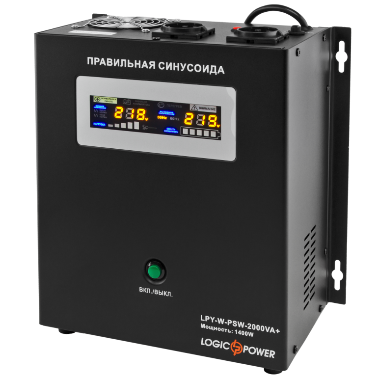 ДБЖ LogicPower з правильною синусоїдою 24V LPY-W-PSW-2000VA+ (1400Вт)10A/20A