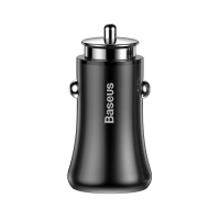 Автомобильное зарядное устройство Baseus Gentleman 4.8A Dual-USB Black