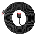 Кабель Baseus Cafule USB 2.0 to Lightning 2A 3M Черный/Красный