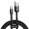 Кабель Baseus Cafule USB 2.0 to microUSB 1.5A 2M Черный/Серый
