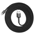 Кабель Baseus Cafule USB 2.0 to microUSB 1.5A 2M Черный/Серый