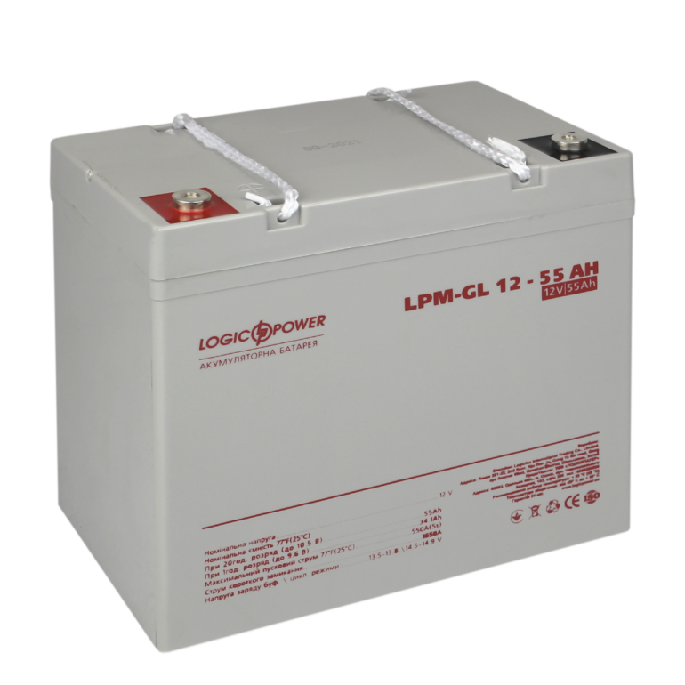 Аккумулятор гелевый LogicPower LPM-GL 12-55 AH
