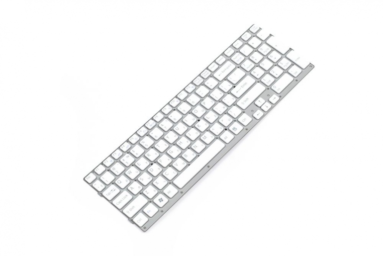 Клавиатура Sony VPC-EC Series белая без рамки Прямой Enter
