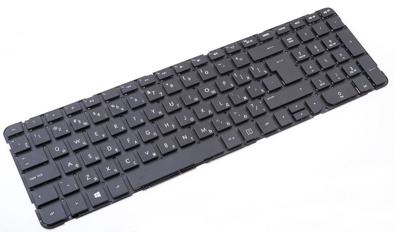 Клавіатура HP Pavilion G6-2000 чорна без рамки Г-образний Enter