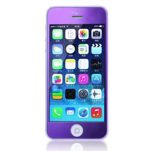 Защитное cтекло Remax для iPhone 5, iPhone 5S, iPhone 5SE Colorful Purple, 0.2mm, 9H