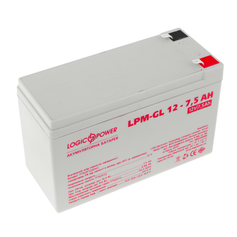 Аккумулятор гелевый LogicPower LPM-GL 12-7.5 AH