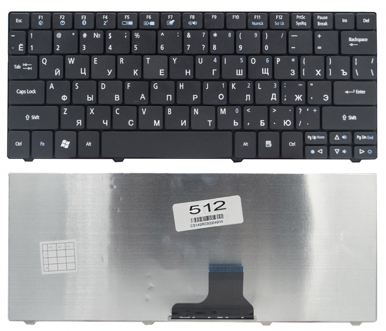 Клавиатура Acer Aspire 1410 1810 1830 One 721 751 Ferrari One 200 Gateway EС14 LT31 черная