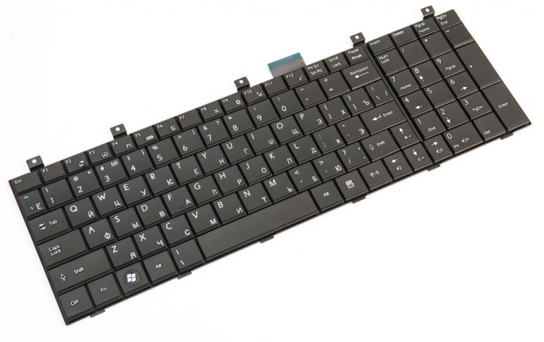 Клавіатура MSI EX610 EX600R 700P CR600 VX600 L700 EX623 EX628 EX629 EX700 EX710 EX720 GE600 GE603 GX6 RU чорна