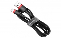 Кабель Baseus Cafule USB 2.0 to Lightning 1.5A 2M Чорний/Червоний