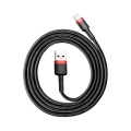 Кабель Baseus Cafule USB 2.0 to Lightning 1.5A 2M Черный/Красный