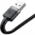Кабель Baseus Cafule USB 2.0 to Lightning 2.4A 1M Чорний/Сірий