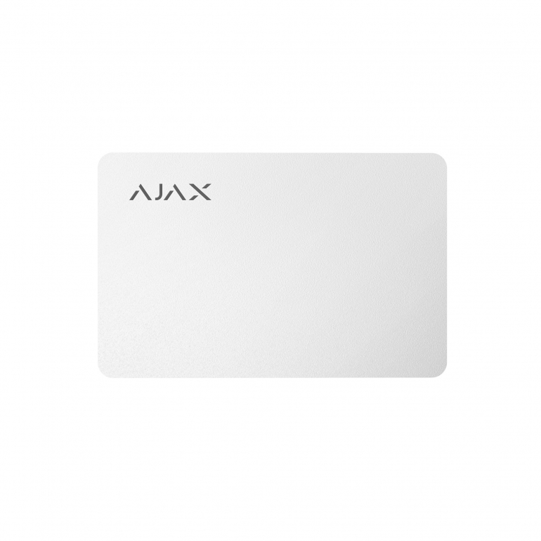 Захищена безконтактна карта для клавіатури Ajax Pass - 3 шт Білий