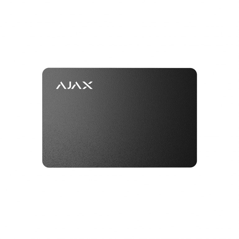 Защищенная бесконтактная карта для клавиатуры Ajax Pass - 10 шт Черный
