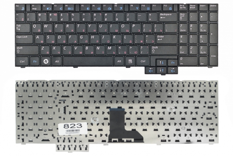 Клавиатура для ноутбука Samsung R519 R523 R525 R528 R530 R538 R540 R620 R719 RV508 RV510 P580 SA31 E352 черная