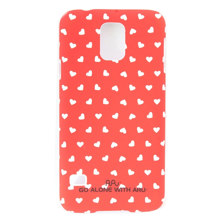 Чехол ARU для Samsung Galaxy S5 Hearts Red