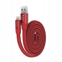Кабель Devia Ring Y1 USB 2.0 to Lightning 2.4A 0.8M Красный