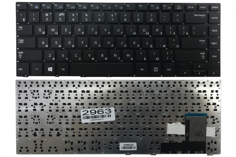 Клавиатура Samsung 370R4E 370R4E-S01 черная без рамки Прямой Enter