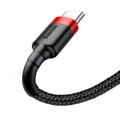 Кабель Baseus Cafule USB 2.0 to Type-C 3A 0.5M Черный/Красный