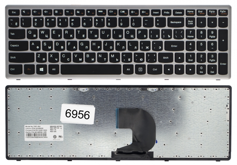Оригінальна клавіатура Lenovo IdeaPad Z500 Z500A Z500G Z500T P500 P500A чорна/сіра