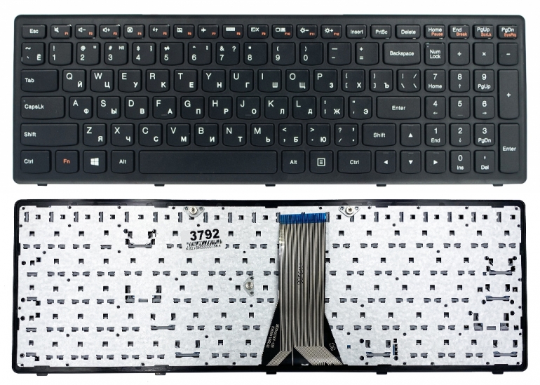 Клавіатура Lenovo IdeaPad Flex15 G500S G505A G505G G505S S500 S510 S510P Z510 чорна