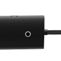 USB Hub Baseus Lite 4-in-1 USB-A to USB3.0*4 + Type-C 1м Черный