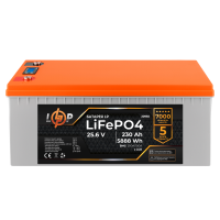 Аккумулятор LogicPower Lifepo4 для ИБП LCD 24V (25,6V) - 230 Ah (5888Wh) (BMS 200A/100A) пластик