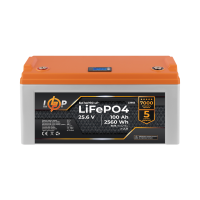 Аккумулятор LP LiFePO4 25,6V - 100 Ah (2560Wh) (BMS 150A/75А) пластик
