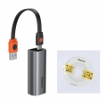 USB Hub Baseus Steel Cannon USB + Type-C to Gigabit LAN Серый