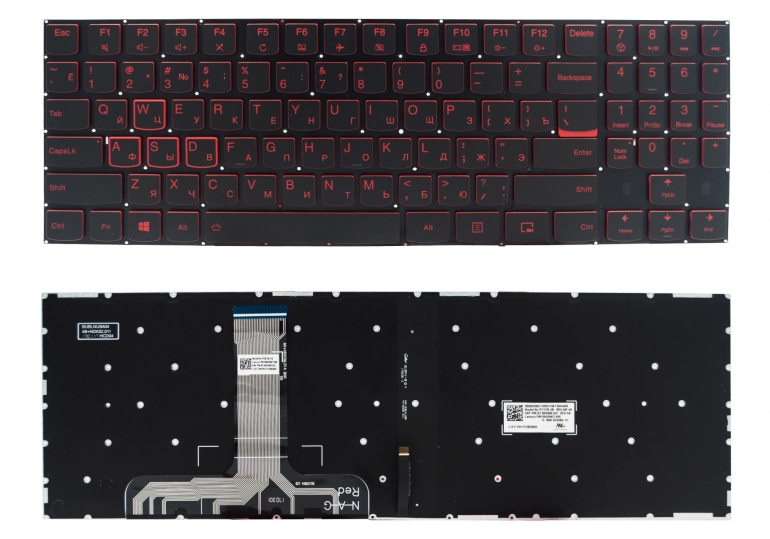 Оригінальна клавіатура Lenovo Legion Y520-15IKBN Y520-15IKBA Y520-15IKBM R720-15IKBN Y720-15IKB чорна без рамки Прямий Enter підсвітка RED