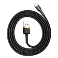 Кабель Baseus Cafule USB 2.0 to Lightning 2.4A 1M Черный/Золотой