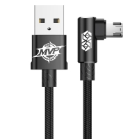 Кабель Baseus MVP Elbow USB 2.0 to microUSB 1.5A 2M Black