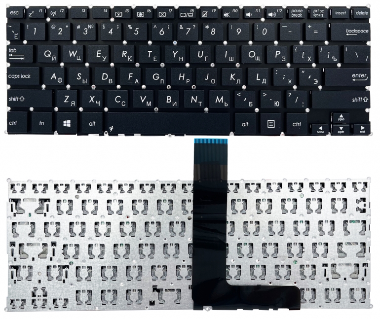 Клавиатура Asus F200 F200CA F200LA X200 X200C X200CA X200L X200M R202 черная без рамки Прямой Enter