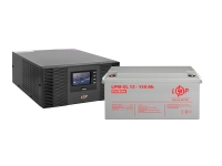 Комплект резервного питания LP ИБП 12V 1500VA (1050Вт) с правильной синусоидой + АКБ гелевый 12V-150 Ah